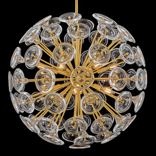 Maya LED Chandelier in Unlacquered Brass