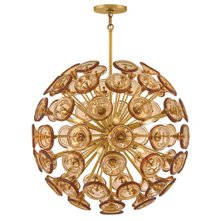 Fredrick Ramond - FR46905UB-AM - LED Chandelier - Maya - Unlacquered Brass