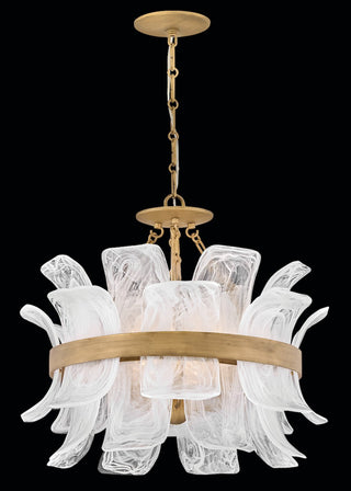 Fleur LED Chandelier in Burnished Gold