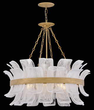 Fleur LED Chandelier in Burnished Gold
