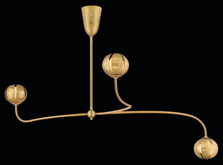 Anthos LED Chandelier in Unlacquered Brass
