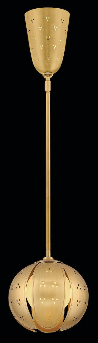 Anthos LED Pendant in Unlacquered Brass