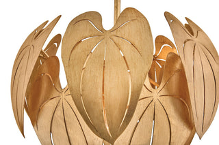 Camille LED Convertible Semi-Flush Mount in Distressed Brass
