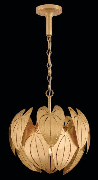 Camille LED Convertible Semi-Flush Mount in Distressed Brass