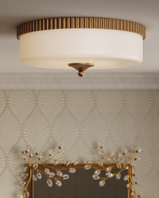 Forget-Me-Not Mirror in Clear/Chinois Gold Leaf