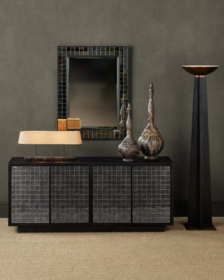 Mosaico Mirror in Ebony/Antique Mirror