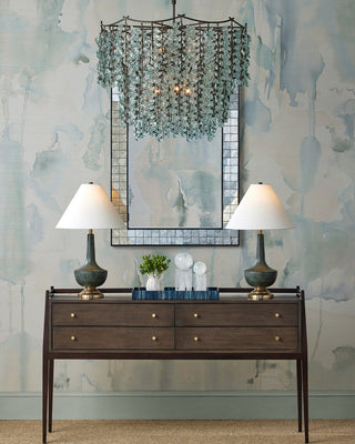 Mosaico Mirror in Ebony/Antique Mirror