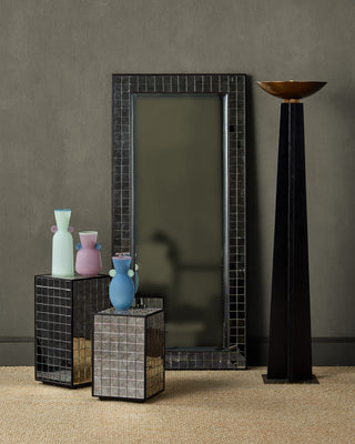 Mosaico Mirror in Ebony/Antique Mirror