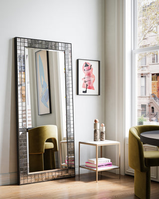 Mosaico Mirror in Ebony/Antique Mirror