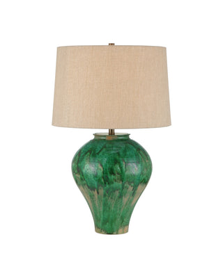Currey and Company - 6000-1020 - One Light Table Lamp - Blarney - Green