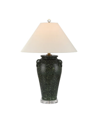 Currey and Company - 6000-1032 - One Light Table Lamp - Junko - Green/Clear