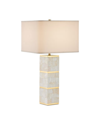 Currey and Company - 6000-1033 - One Light Table Lamp - Casey - Natural/Brass