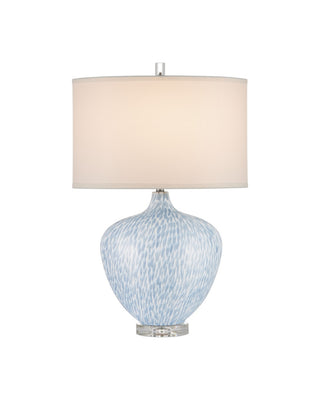 Currey and Company - 6000-1040 - One Light Table Lamp - Tinney - Blue/Clear