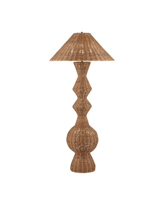 Currey and Company - 8000-0172 - Three Light Floor Lamp - Nirvana - Natural