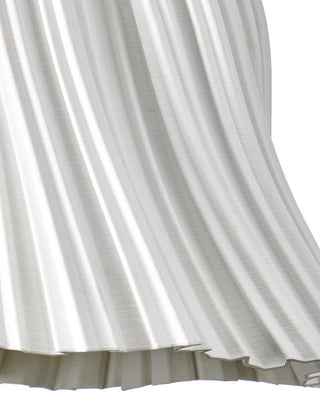 Twirl One Light Pendant in White/Antique Brushed Nickel