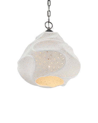 Wintershall One Light Pendant in White/Antique Brushed Nickel