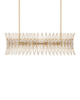 Marquise Eight Light Chandelier in Clear/Luxor Gold