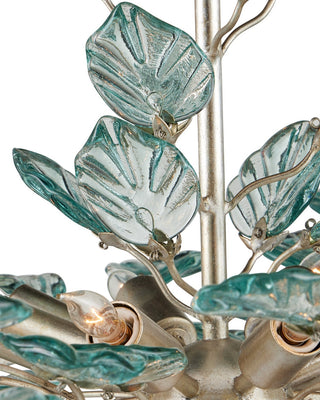 Baobab Eight Light Chandelier in Clear/Contemporary Silver Leaf/Contemporary Silver