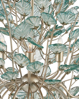 Baobab 12 Light Chandelier in Clear/Contemporary Silver Leaf/Contemporary Silver
