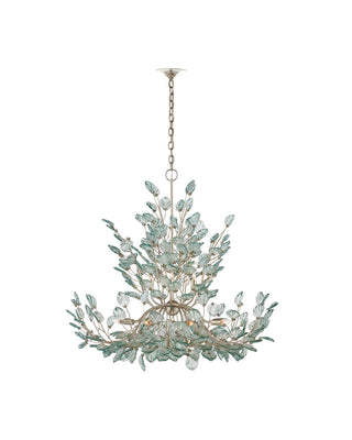 Baobab 12 Light Chandelier in Clear/Contemporary Silver Leaf/Contemporary Silver