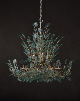 Baobab 12 Light Chandelier in Clear/Contemporary Silver Leaf/Contemporary Silver