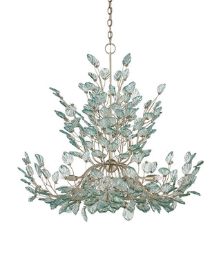 Baobab 12 Light Chandelier in Clear/Contemporary Silver Leaf/Contemporary Silver