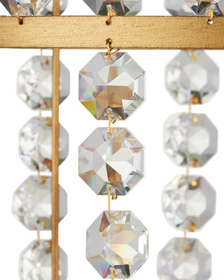 Bradshaw Four Light Lantern in Frosted/Clear/Brass