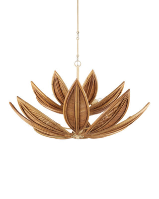 Cubana Eight Light Chandelier in Natural/Coco Cream