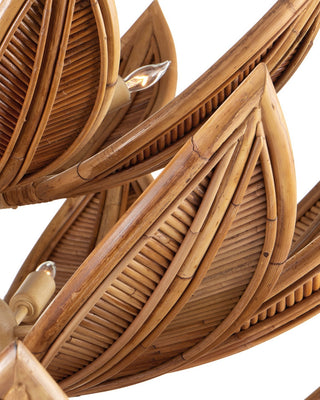 Cubana 12 Light Chandelier in Natural/Coco Cream