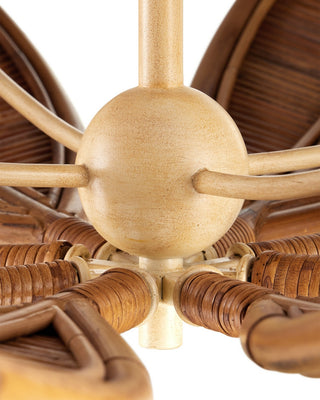 Cubana 12 Light Chandelier in Natural/Coco Cream
