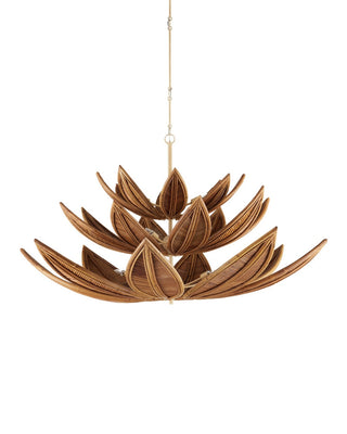 Cubana 12 Light Chandelier in Natural/Coco Cream