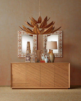 Cubana 12 Light Chandelier in Natural/Coco Cream