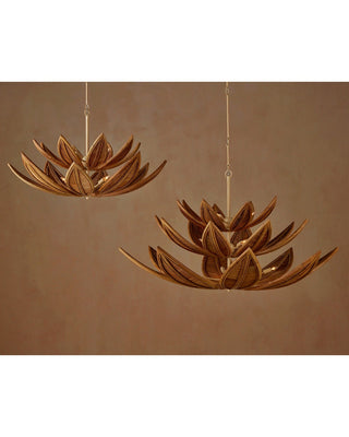 Cubana 12 Light Chandelier in Natural/Coco Cream