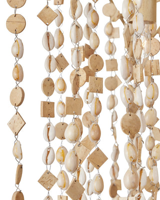 Kealia Ten Light Chandelier in Natural/Coco Cream