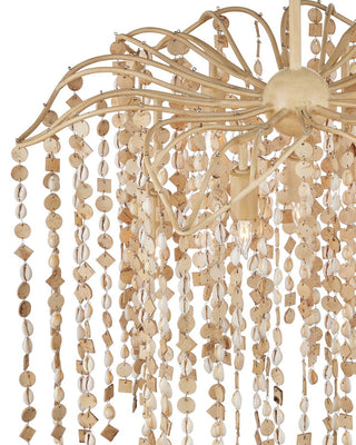 Kealia Seven Light Chandelier in Natural/Coco Cream