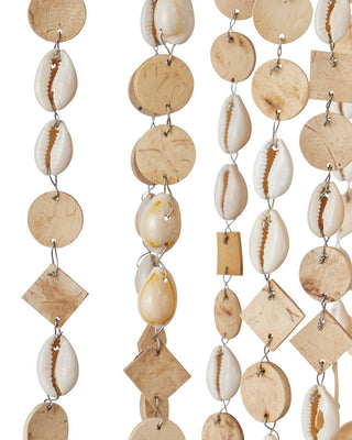 Kealia Seven Light Chandelier in Natural/Coco Cream