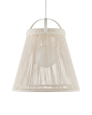 Parnell One Light Pendant in White/Frosted White/Gesso White