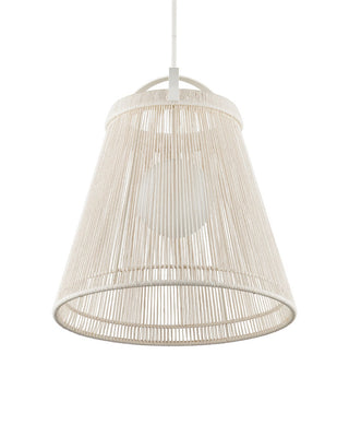 Parnell One Light Pendant in White/Frosted White/Gesso White