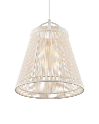 Parnell One Light Pendant in White/Frosted White/Gesso White