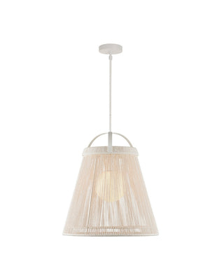 Parnell One Light Pendant in White/Frosted White/Gesso White