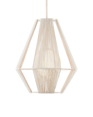 Fraxel One Light Pendant in White/Frosted White/Vanilla