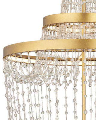 Mademoiselle LED Chandelier in Clear/Contemporary Gold Leaf/Contemporary Gold