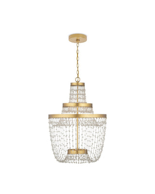 Mademoiselle LED Chandelier in Clear/Contemporary Gold Leaf/Contemporary Gold