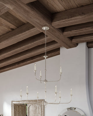Nottaway Nine Light Chandelier in Champagne