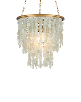 Currey and Company - 9000-1317 - One Light Chandelier - Verre de Mer - Seaglass/Contemporary Gold