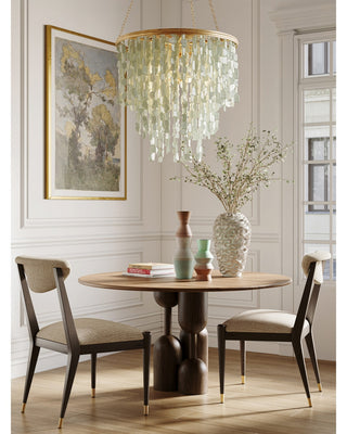 Verre de Mer One Light Chandelier in Seaglass/Contemporary Gold