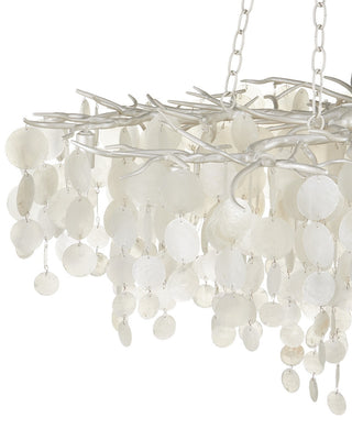 Lusso 16 Light Chandelier in Natural/Pearlized White