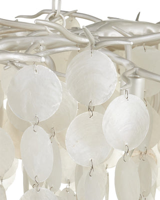 Lusso 16 Light Chandelier in Natural/Pearlized White