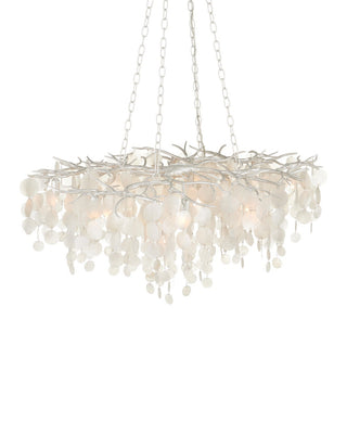 Lusso 16 Light Chandelier in Natural/Pearlized White