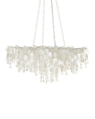 Lusso 16 Light Chandelier in Natural/Pearlized White